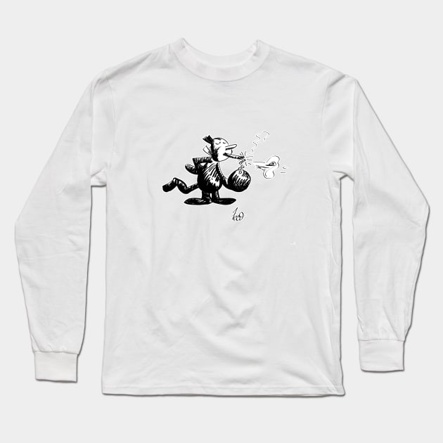 KRAZY KAT Long Sleeve T-Shirt by davidfeci